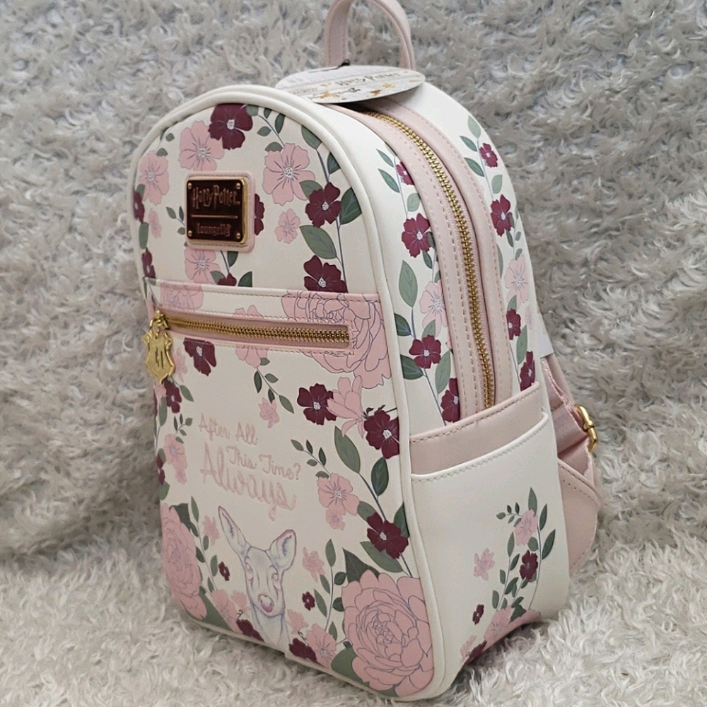 Loungefly Harry Potter Floral Mini Backpack - Picture 3 of 13